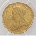 AUSTRALIA 1893 . ONE 1 SOVEREIGN . SYDNEY . GOLD . PCGS MS61